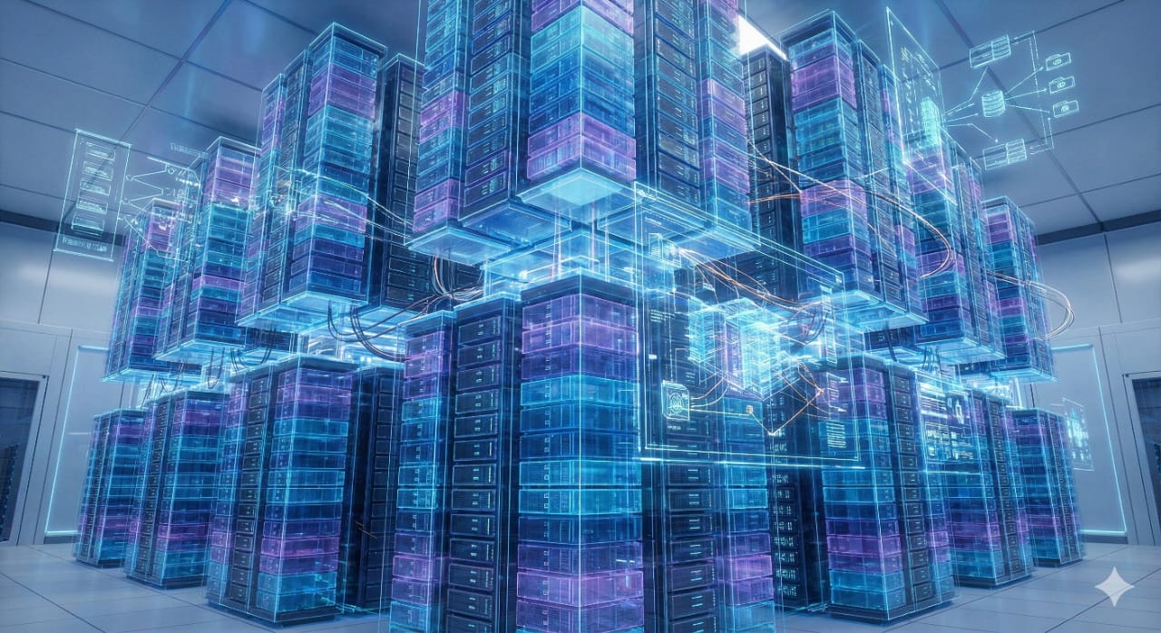 Backend Architecture Server and Database Visualization